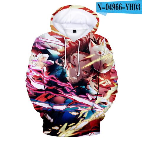 Image of 3D Print Anime Demon Slayer Hoodies Sweatshirts