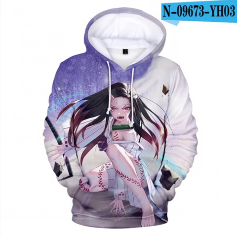 Image of 3D Print Anime Demon Slayer Hoodies Sweatshirts