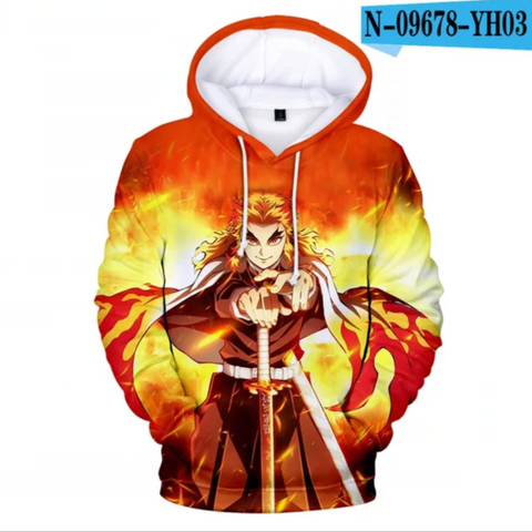 Image of 3D Print Anime Demon Slayer Hoodies Sweatshirts