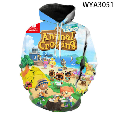 Image of Animal Crossing 3D Printed Hoodies Sweatshirts Hooded Pullover