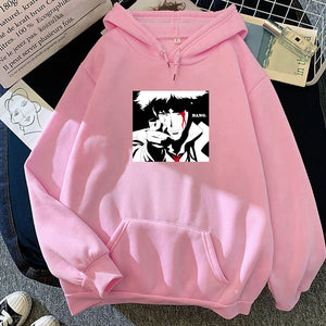 Anime Cowboy Bebop Hoodies Spike Spiegel Graph Tops Hooded Pullover