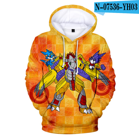 Image of Anime Digimon Adventure Wargreymon 3D Hoodies Sweatshirts