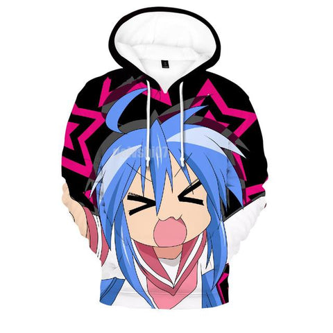 Image of Anime Lucky Star Izumi Konata 3D Printed Hoodie Sweatshirts Streetwear Oversized Hoodies