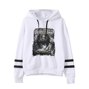 Death Note Kira Light Stripe Hoodies Autumn Hoodie Cartoon Sweatshirts