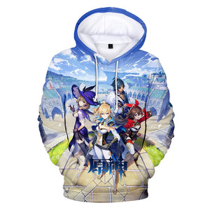 Genshin Impact 3D Hoodies Sweatshirts