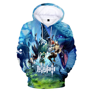 Genshin Impact 3D Hoodies Sweatshirts