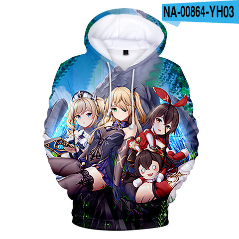 Image of Genshin Impact 3D Hoodies Sweatshirts