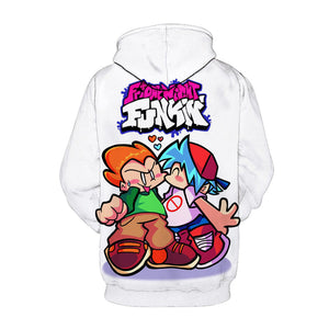 Friday Night Funkin Graph 3D Hoodies Hip Hop Casual Sportwear Pullover Sweatshirt