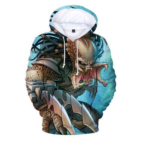 Image of The Predator 3D Printed Hoodie - Movie Casual Sweatshirts Streetwear