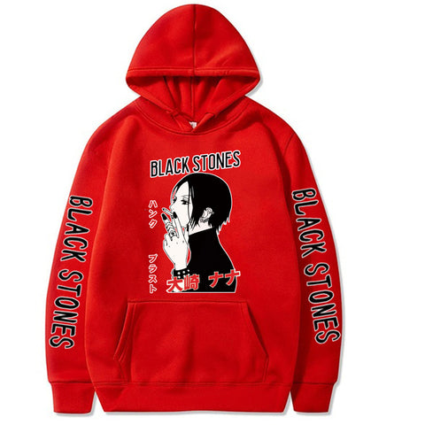 Image of Nana Osaki Japanese Anime Hoodie Casual Loose Print Sweatshirts