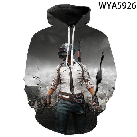 Image of Game Playerunknown's Battlegrounds PUBG 3D Print Men's Hoodies