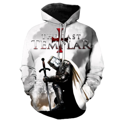 Image of Fashion Knights Templar Hoodies - 3D Printed Hooded Sweatshirts