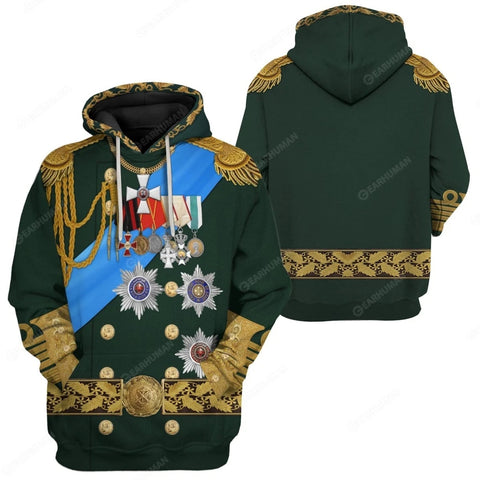 Image of Historical Personage Nicholas II 3D Printed Cosplay Hoodie