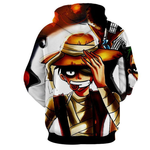 Image of One Piece Pirate King Luffy 3D Printed Hoodie