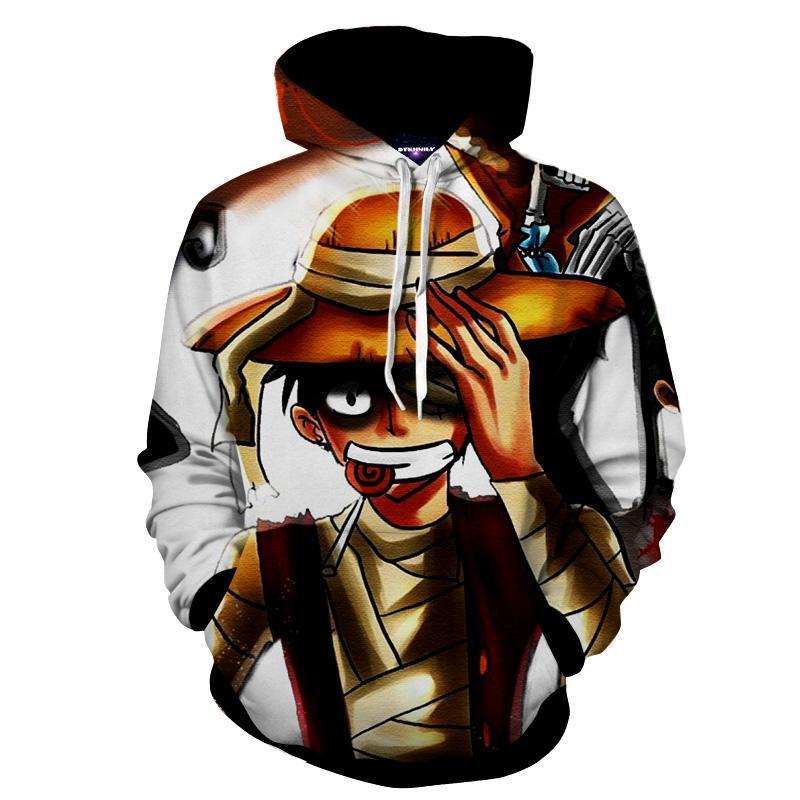 One Piece Pirate King Luffy 3D Printed Hoodie
