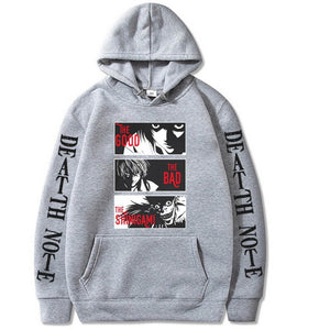 Anime Death Note Winter Warm Hoody Cartoon Graphic Printing Streetwear