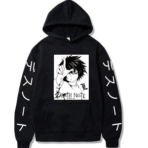 Death Note Anime Letter Printed Hoodie Oversized Hoodie