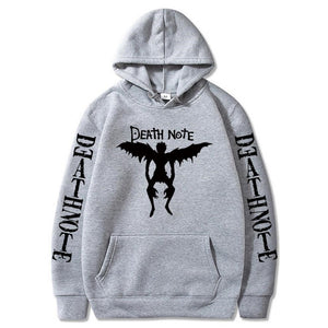 Death Note Unisex Hoodies Japanese Anime Printed Hoodie Streetwear Fleece Casual Sweatshirt