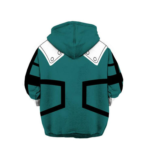 Image of My Hero Academia Hoodies - Coslay Izuku Midoriya Boku No Hero Academia Deku Zip Up Hoodie