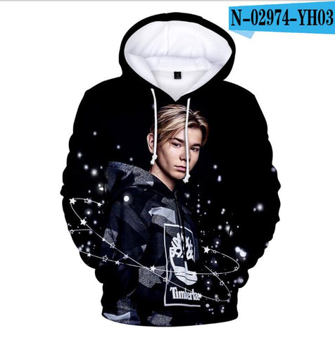 Image of Marcus and Martinus 3D Printed Hooded Pullovers Hoodies Sweatshirt