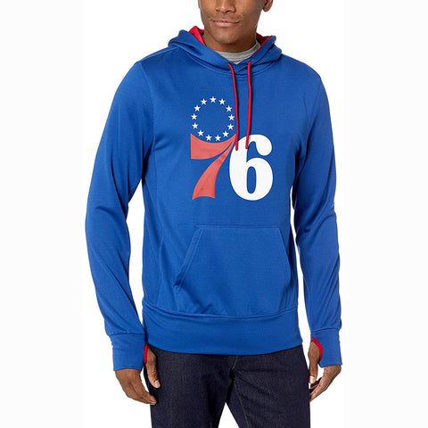 Image of NBA Philadelphia 76ers Logo Hoodie - Sports Pullover Sweatshirt