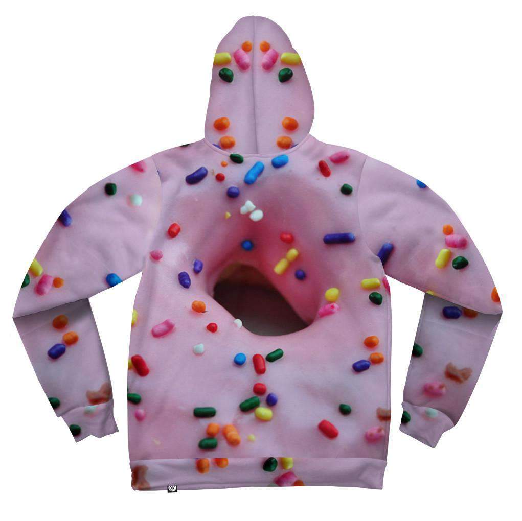 Pink Donut Hole 3D Printed Hoodie