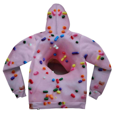 Image of Pink Donut Hole 3D Printed Hoodie