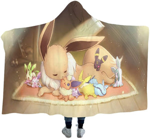 Pokemon Winter Wearable Blankets - Mystery Dungeon Hooded Blankets