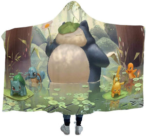 Anime Pokemon Winter Wearable Blankets - Collection Hooded Blankets
