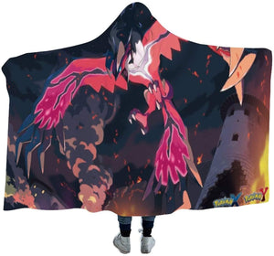 Pokemon Winter Blankets - Throw Poncho Hooded Blankets