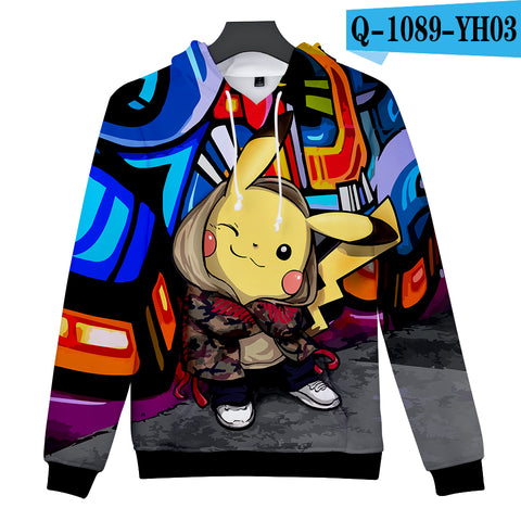 Image of Pokemon 3D Print Design Hoodies - Anime Hooded Sweatshirts