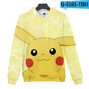 Pokemon 3D Print Design Hoodies - Anime Hooded Sweatshirts