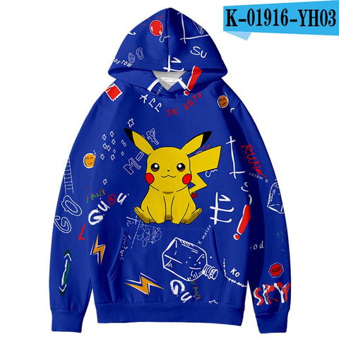 Image of Pokemon 3D Print Design Hoodies - Anime Hooded Sweatshirts