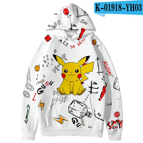 Image of Pokemon 3D Print Design Hoodies - Anime Hooded Sweatshirts