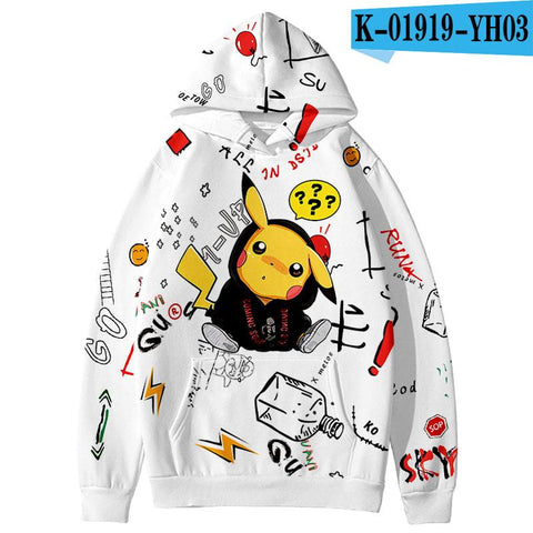 Image of Pokemon 3D Print Design Hoodies - Anime Hooded Sweatshirts