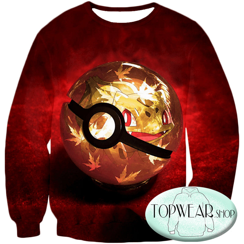 Pokemon Sweatshirts - Pokemon Bulbasaur Pokeball Sweatshirt