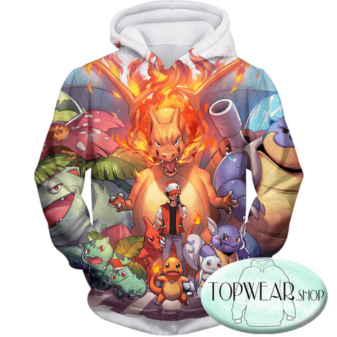 Image of Pokemon Sweatshirts - First Generation Pokemons 3D Sweatshirt