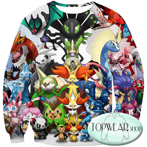 Image of Pokemon Sweatshirts - Pokemon X and Y Series All in One Sweatshirt