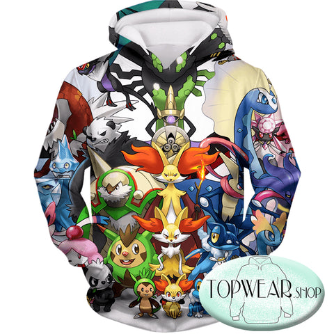 Image of Pokemon Sweatshirts - Pokemon X and Y Series All in One Sweatshirt
