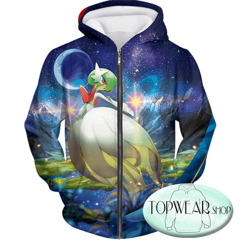 Image of Pokemon Hoodies - Psychic Fairy Pokemon Mega Gardevoir Hoodie