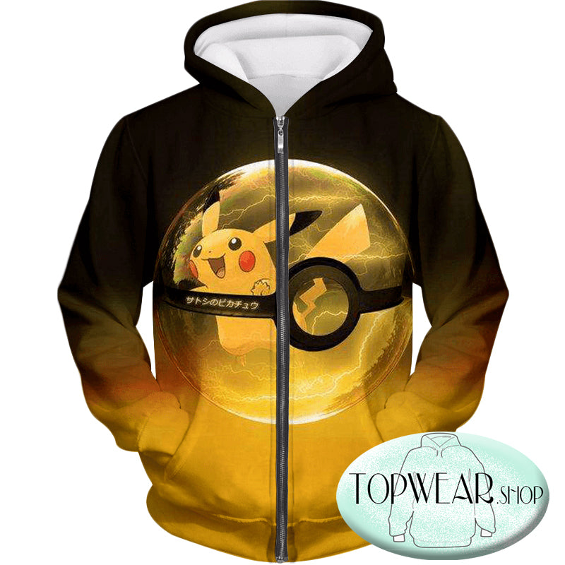 Pokemon Sweatshirts - Best Pokemon Pikachu Pokeball Sweatshirt