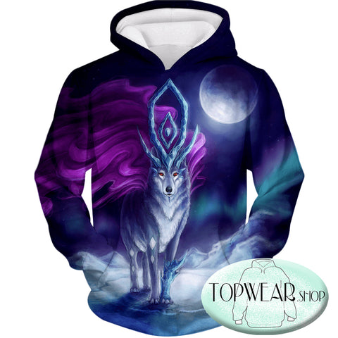 Image of Pokemon Hoodies - Pokemon Suicune 3D Zip Up Hoodie