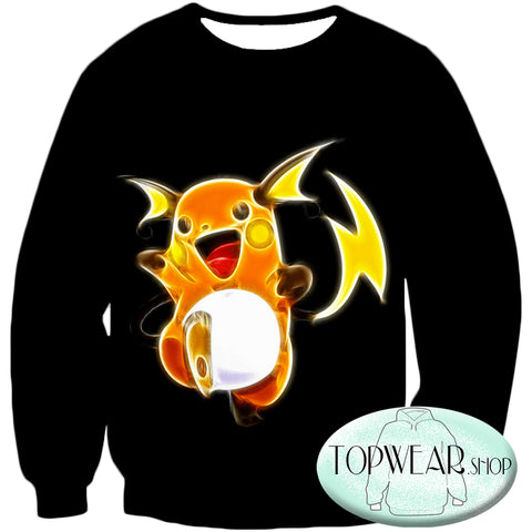 Image of Pokemon Hoodies - Thunder Pokemon Raichu Zip Up Hoodie