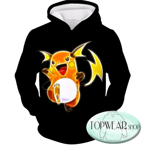 Image of Pokemon Sweatshirts - Thunder Pokemon Raichu Sweatshirt