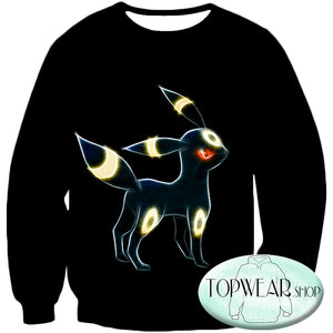 Pokemon Sweatshirts - Eevee Dark Pokemon Evolution 3D Sweatshirt