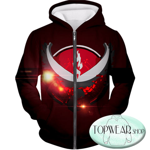 Image of Pokemon Hoodies - Legendary Moltress Logo Zip Up Hoodie