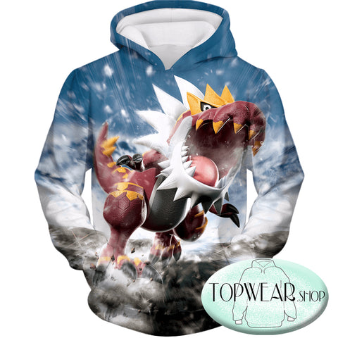 Image of Pokemon Sweatshirts -  Dragon Fossil Pokemon Tyrantrum Sweatshirt