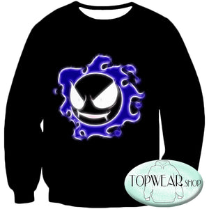 Pokemon Sweatshirts - Ghastly Ghost Type Pokemon Sweatshirt