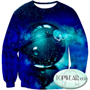 Pokemon Sweatshirts - Blue Pokeball 3D Sweatshirt