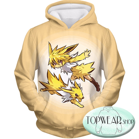 Image of Pokemon Hoodies - Pokemon Jolteon and Trainer Hoodie